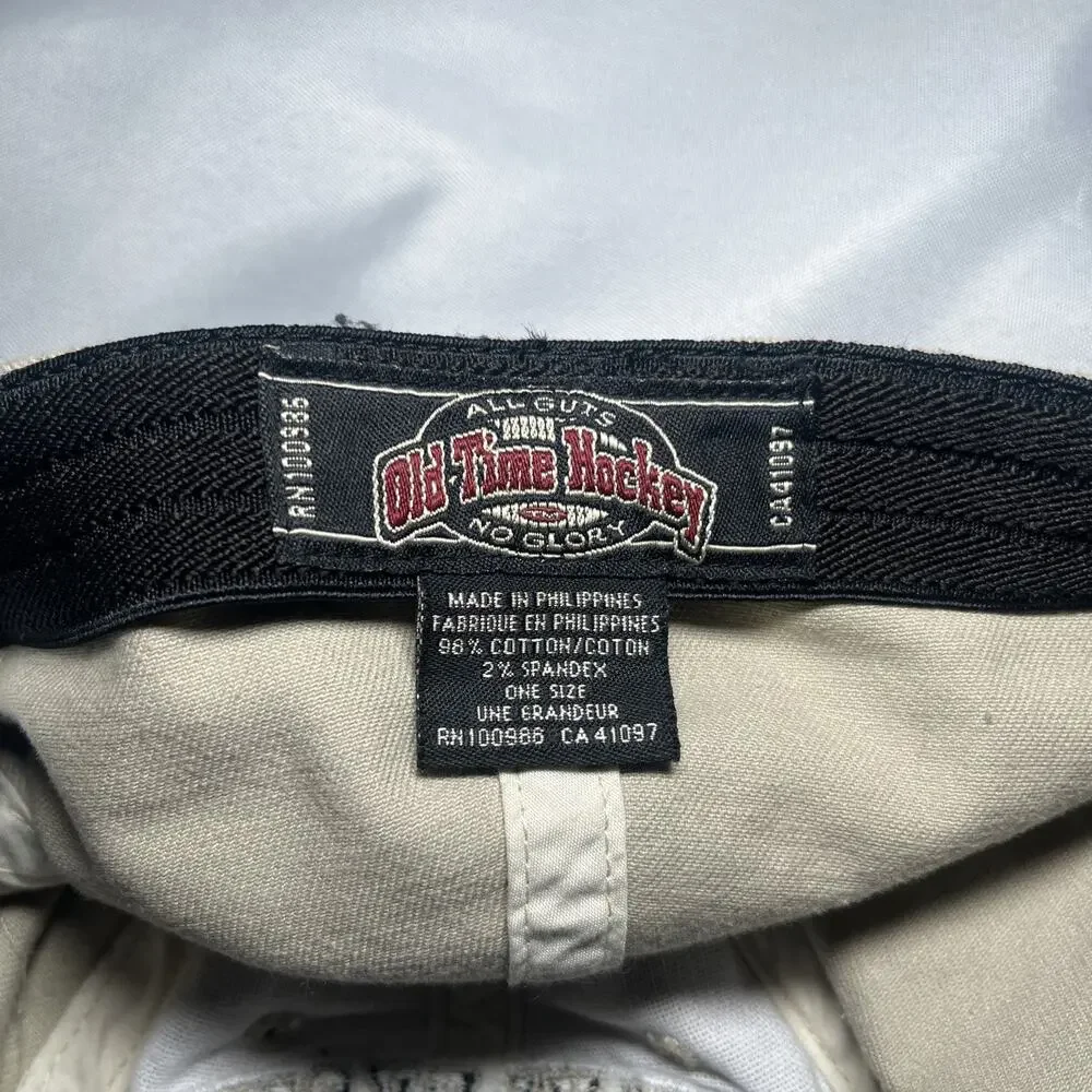 Old Time Hockey Detroit Red Wings Hat Beige 2008 Stanley Cup Champions Vtg Cap